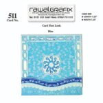 MC Blue 511 Muslim Wedding Cards
