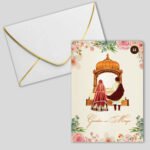 Pink Floral Mandap Wedding Invitation – 12